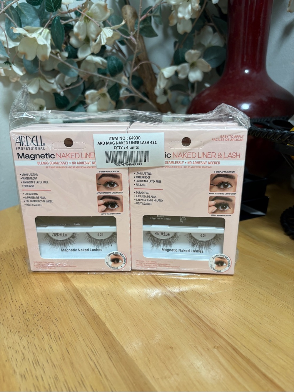 Ardell Professional Magnetic Naked Liner & Lash Kit #421,Bundle of 4,BNIB,SEALED